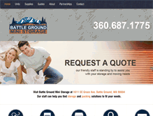 Tablet Screenshot of battlegroundministorage.com